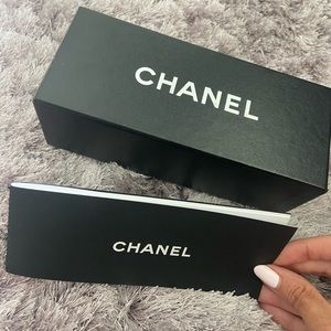 CHANEL empty sunglasses box with original booklet